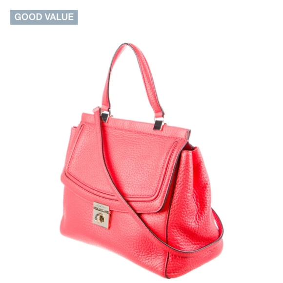 KATE SPADE LEATHER SATCHEL Coral - Picture 2 of 10